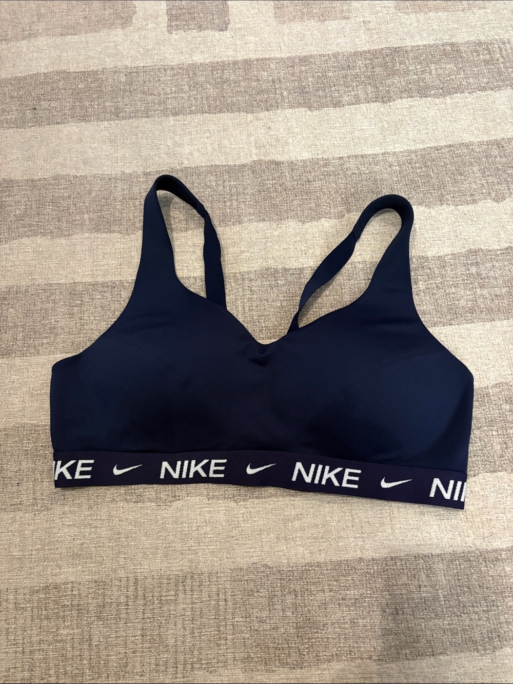 Nike Women's Indy High Support Padded Adjustable Sports Bra - Midnight Navy